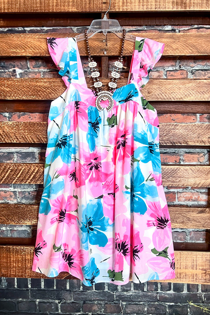 Summer Of Love Floral Dress in Multi-Color -------Sale