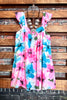 Summer Of Love Floral Dress in Multi-Color