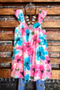 Summer Of Love Floral Dress in Multi-Color
