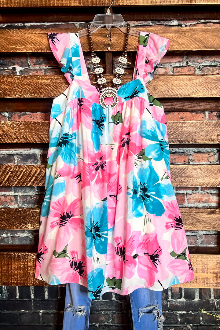 Summer Of Love Floral Dress in Multi-Color -------Sale