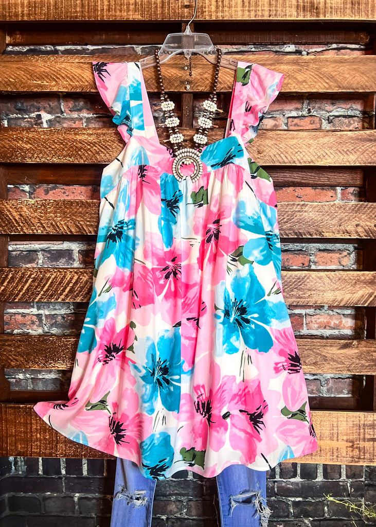 Summer Of Love Floral Dress in Multi-Color