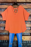 MY PERFECT DAY CORAL COPPER BLOUSE