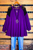 CREATIVE DREAMER LACE BLOUSE LONG SLEEVE IN PURPLE