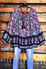 Looking Lovely Bohemian Tunic in Blueberry & Multi