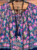 Looking Lovely Bohemian Tunic in Blueberry & Multi