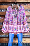 Looking Lovely Bohemian Tunic in Candy & Multi