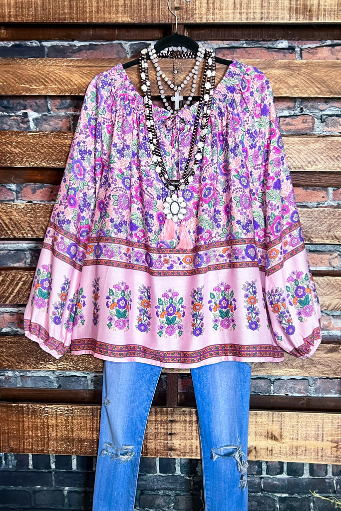 Looking Lovely Bohemian Tunic in Candy & Multi