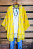 Dreaming Of Paradise Kimono in Radiant Yellow