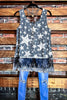 CHASING STARS LACE TOP IN BLACK MIX