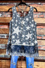 CHASING STARS LACE TOP IN BLACK MIX