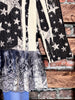 JOURNEY TO THE STARS LACE JACKET IN BLACK & BEIGE