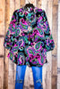 A Beautiful Radiance Paisley Print Blouse in Black & Multi-Color