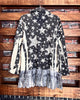 JOURNEY TO THE STARS LACE JACKET IN BLACK & BEIGE
