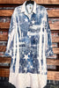 STARS ON WAY LACE JACKET OVERSIZED IN BEIGE & DENIM