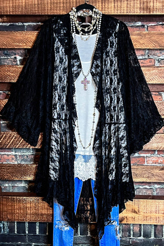 Timeless Darling Grace Navy Blue Lace Top