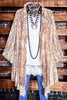 STARS IN THE SKY TONIGHT LACE DUSTER CARDIGAN IN TAUPE