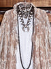 STARS IN THE SKY TONIGHT LACE DUSTER CARDIGAN IN TAUPE