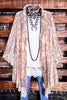 STARS IN THE SKY TONIGHT LACE DUSTER CARDIGAN IN TAUPE