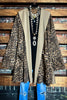 CHARM YOUR WAY FAB SUEDE LEOPARD JACKET HOODIE PATCHED POCKETS---------SALE