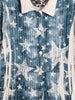 FLY ME TO THE STARS LACE JACKET IN BLUE DENIM COLOR