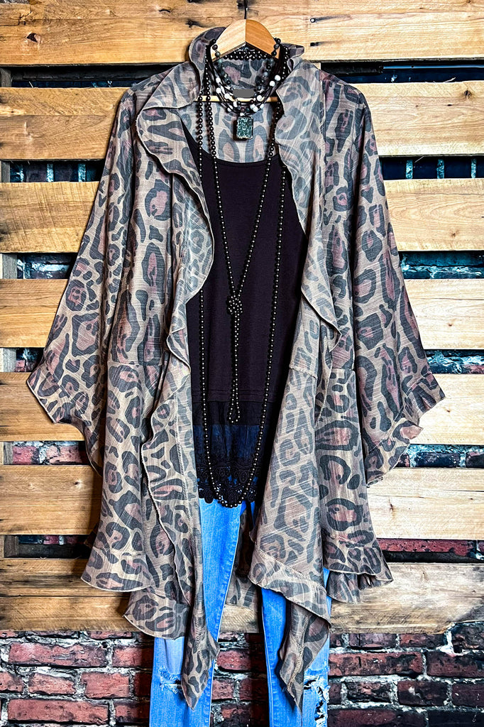 YOU'LL BE MINE FABULOUS LEOPARD CARDIGAN