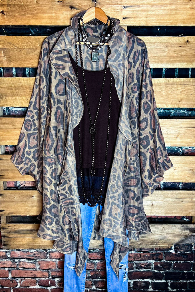 YOU'LL BE MINE FABULOUS LEOPARD CARDIGAN