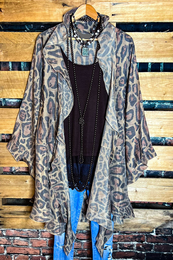 YOU'LL BE MINE FABULOUS LEOPARD CARDIGAN
