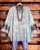 A SKY FULL OF STARS LACE SLEEVE TUNIC IN MINT