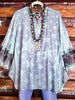 A SKY FULL OF STARS LACE SLEEVE TUNIC IN MINT