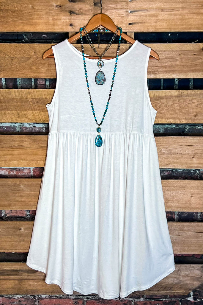 WEEKEND GETAWAY CASUAL DRESS IN IVORY