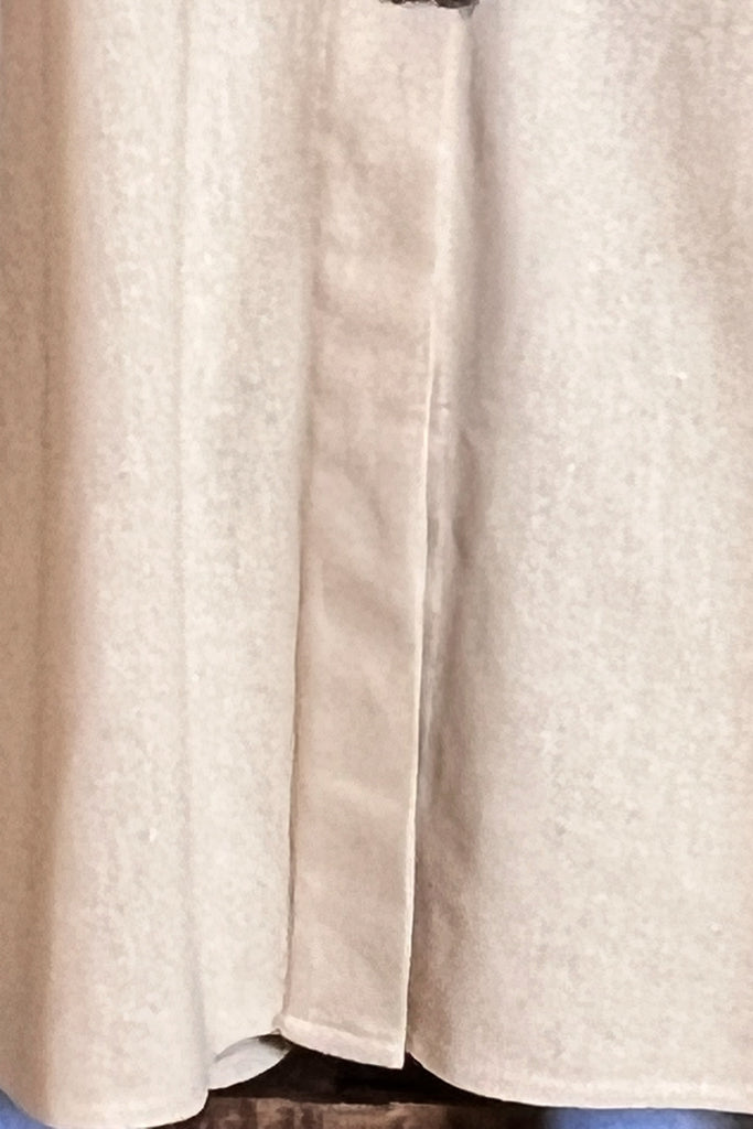NATURAL BEAUTY LINEN KHAKI OVERSIZED TIMELESS SHIRT DRESS