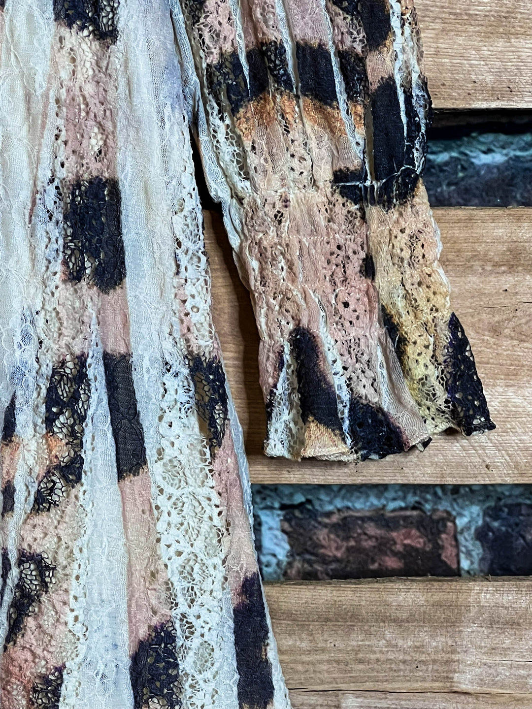 UNFORGETTABLE CHARM FAB. LEOPARD LACE  DRESS TUNIC