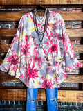 Cool By Design Soft Tie Dye Sweater Tunic in Multi-Color
