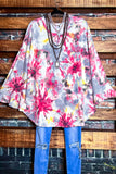 Cool By Design Soft Tie Dye Sweater Tunic in Multi-Color