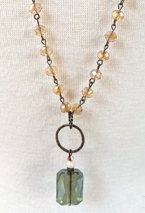 MoonLight Crystal Long Necklace