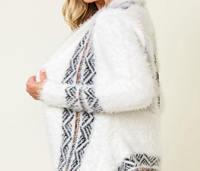 BEAUTIFUL LIKE ANGEL SWEATER CARDIGAN S-3X IN CREAM