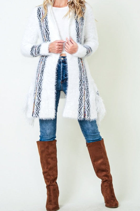 BEAUTIFUL LIKE ANGEL SWEATER CARDIGAN S-3X IN CREAM