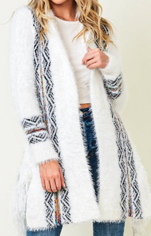 BEAUTIFUL LIKE ANGEL SWEATER CARDIGAN S-3X IN CREAM
