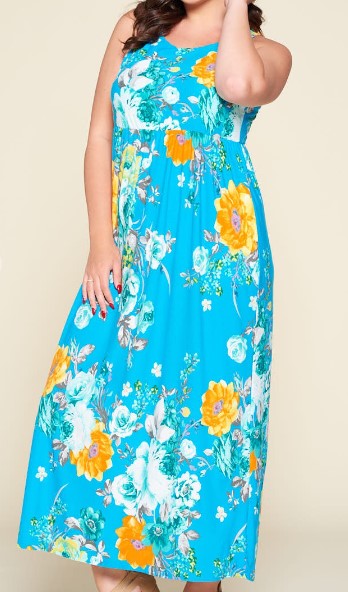 TROPICAL ESCAPE DREAM MAXI DRESS MULTI-COLOR SIZE 14-20----------SALE