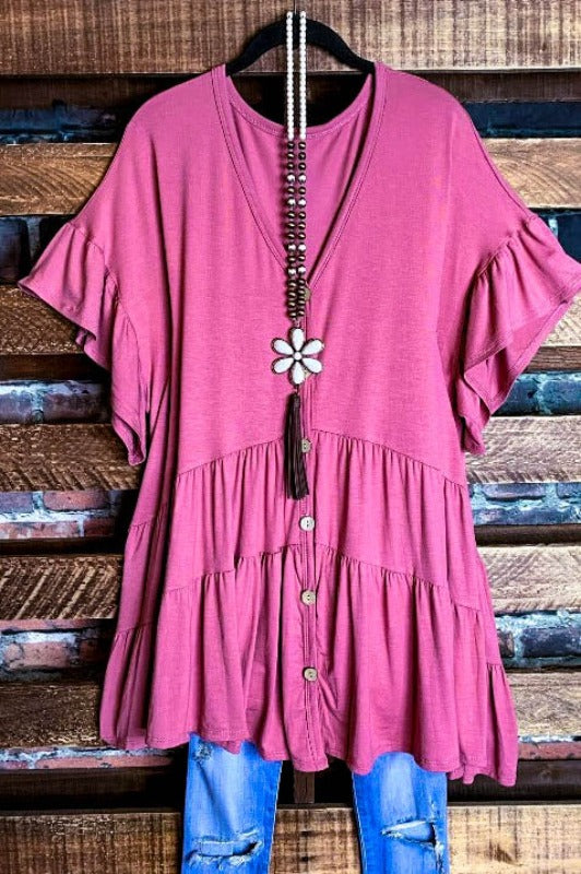 22-26 SIZE -  OVERSIZED TUNIC MAUVE-------SALE