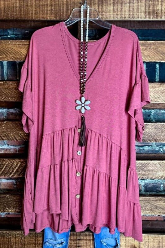 22-26 SIZE -  OVERSIZED TUNIC MAUVE-------SALE