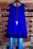 SWEETER THAN HONEY ROYAL BLUE LACE SLIP DRESS EXTENDER TOP
