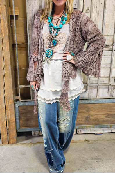 The Passion in My Soul Lace Jacket Throwover