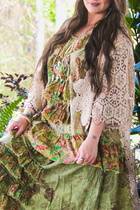 Keep It Authentic Boho-Artisan Crochet Jacket - Made in USA