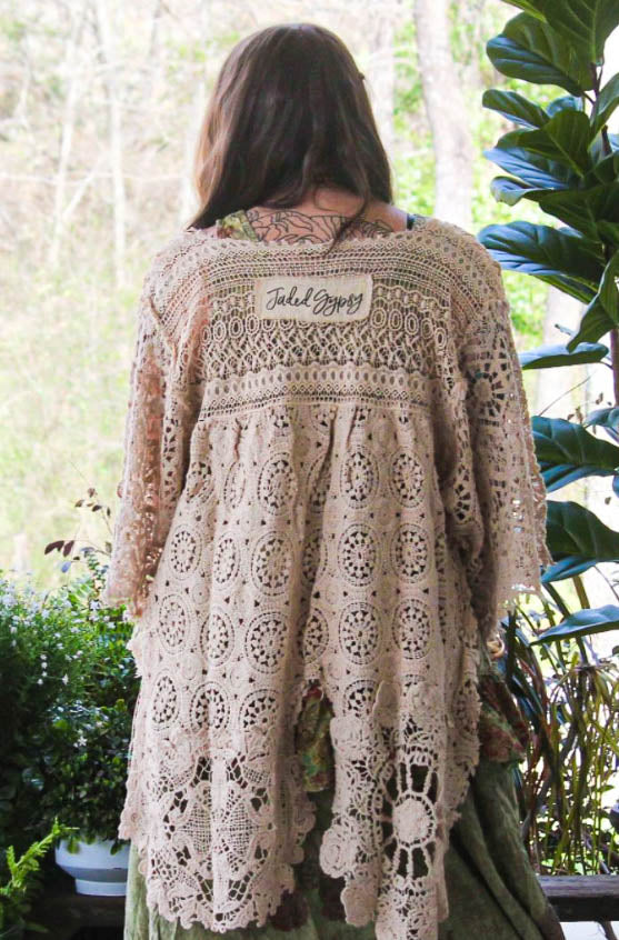 Keep It Authentic Boho-Artisan Crochet Jacket - Made in USA