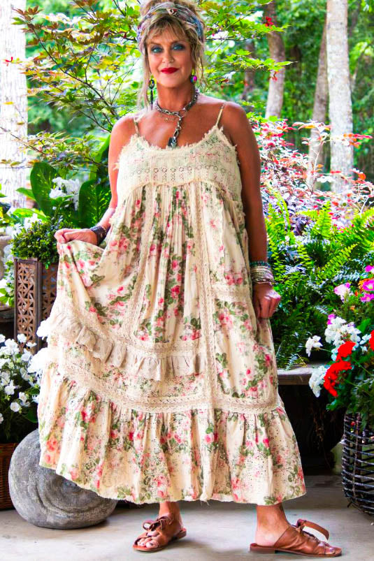 Delightful Gardens Maxi Dress -100% Cotton