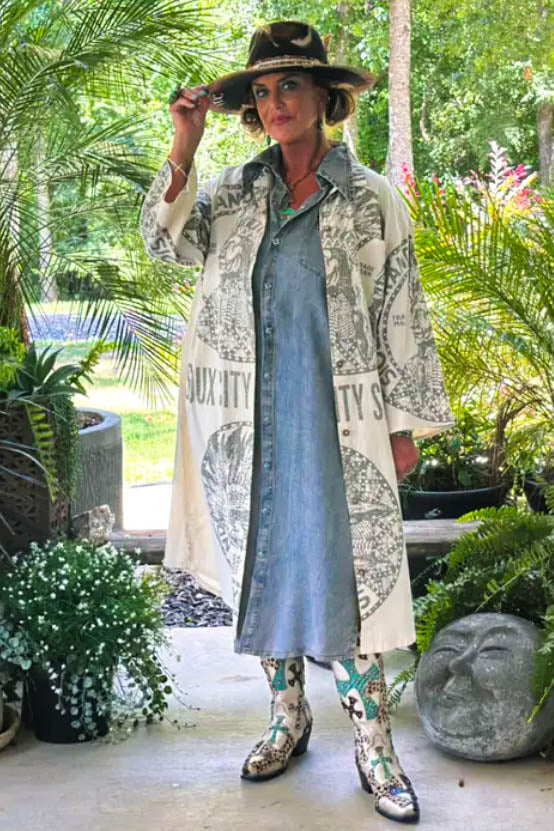 Arrows Flying High Jacket Duster - 100% Cotton - Made in USA
