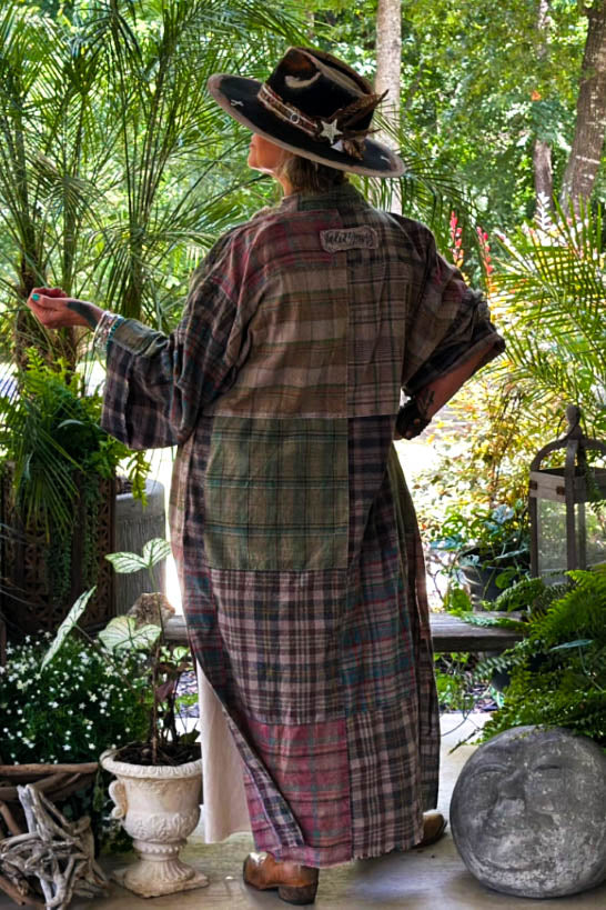Autumn Leaves Patchwork Duster Jacket