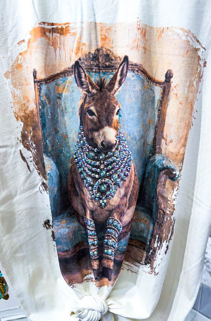 My Fancy & Adorable Donkey Rhinestones Top