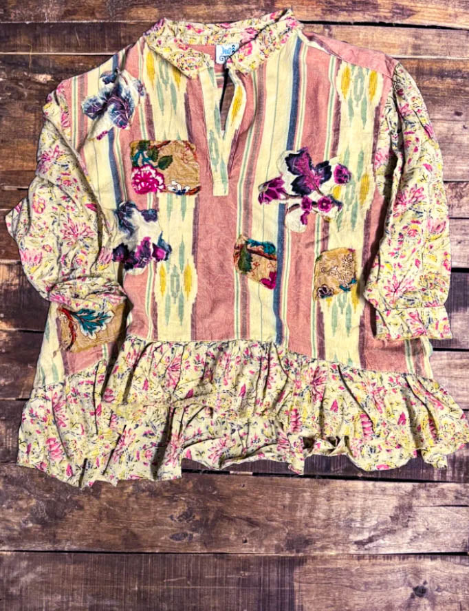 Around the Meadow Top 100% Cotton - Made in USA